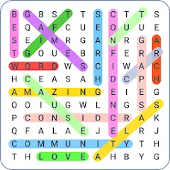 Скачать взломанную Word Search Colorful  [МОД Много денег] - последняя версия apk на Андроид