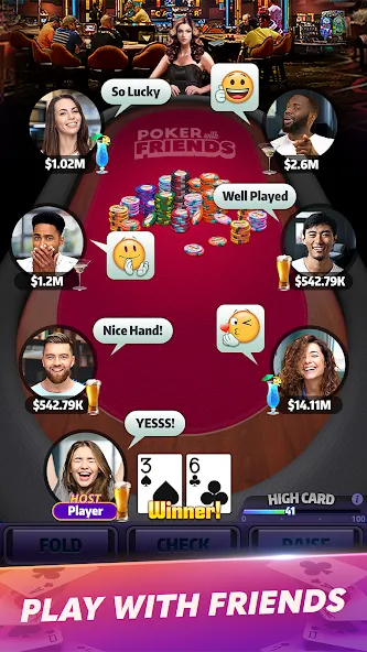 Mega Hit Poker: Texas Holdem (Мега Хит Покер)  [МОД Menu] Screenshot 4