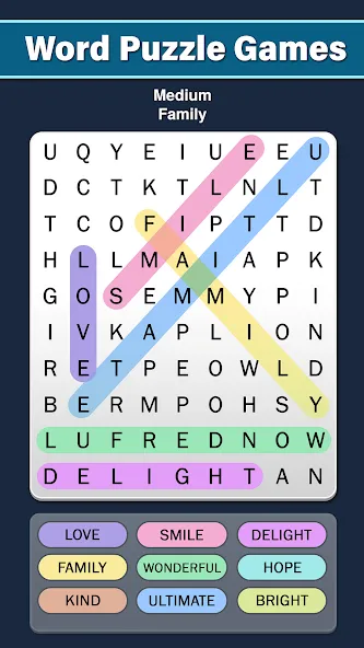 Word Search: Word Find (Ворд Срч)  [МОД Unlimited Money] Screenshot 2