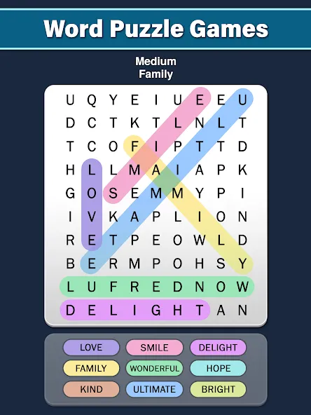 Word Search: Word Find (Ворд Срч)  [МОД Unlimited Money] Screenshot 5