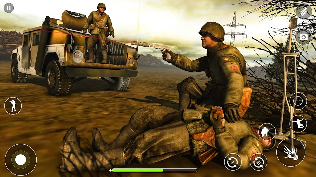 WW2 Survival Shooter :Gun fire (Вторая Мировая Война  )  [МОД Бесконечные деньги] Screenshot 3