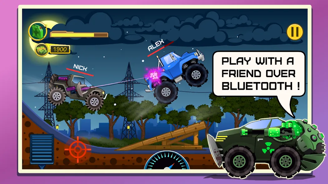 Mad Hill Racing: Bluetooth (Мад Хилл Рейсинг)  [МОД Бесконечные монеты] Screenshot 1