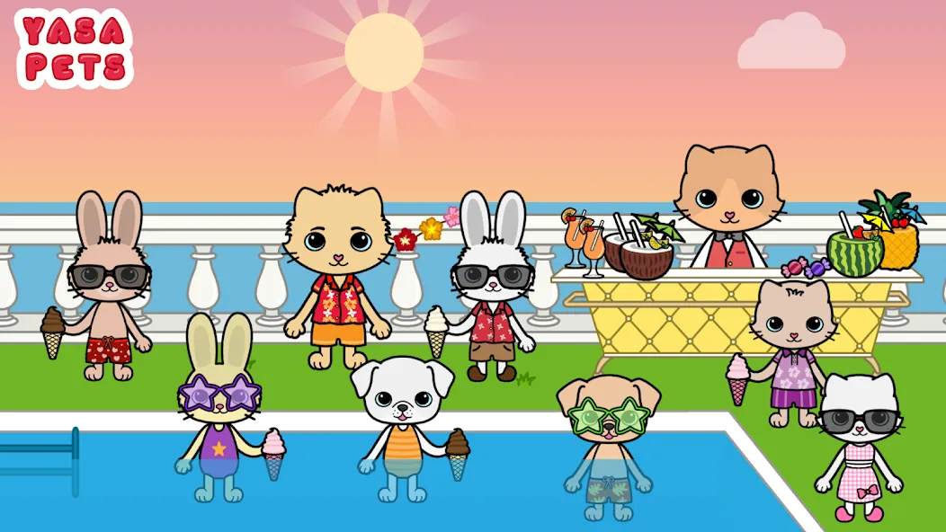 Yasa Pets Vacation (Яса Петс Вакейшн)  [МОД Много монет] Screenshot 3