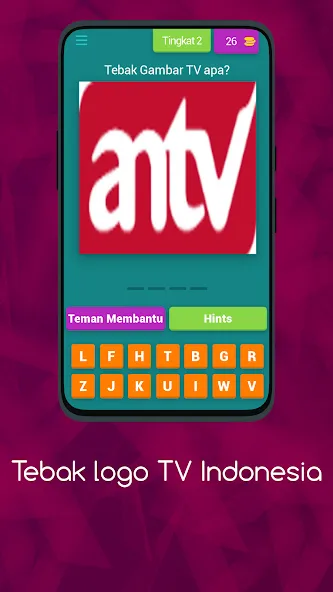 Logo TV Indonesia  Asah Otakmu (Тебак Гамбар Лого ТВ)  [МОД Много монет] Screenshot 3