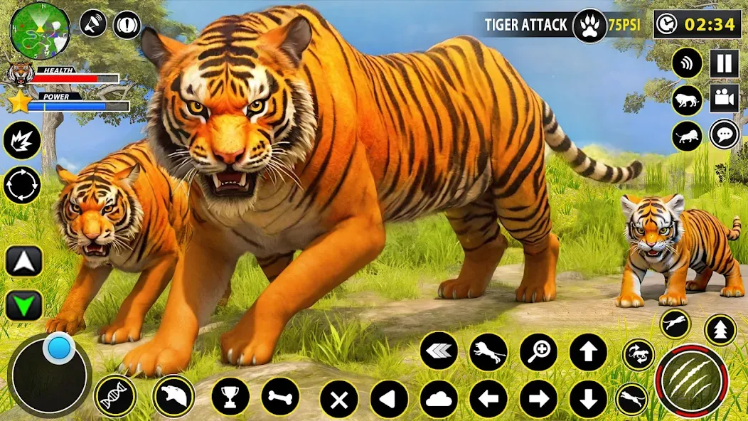 Tiger Simulator Lion games 3D (Тигровый Симулятор Игр Льва 3D)  [МОД Меню] Screenshot 1