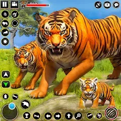 Взломанная Tiger Simulator Lion games 3D (Тигровый Симулятор Игр Льва 3D)  [МОД Меню] - полная версия apk на Андроид