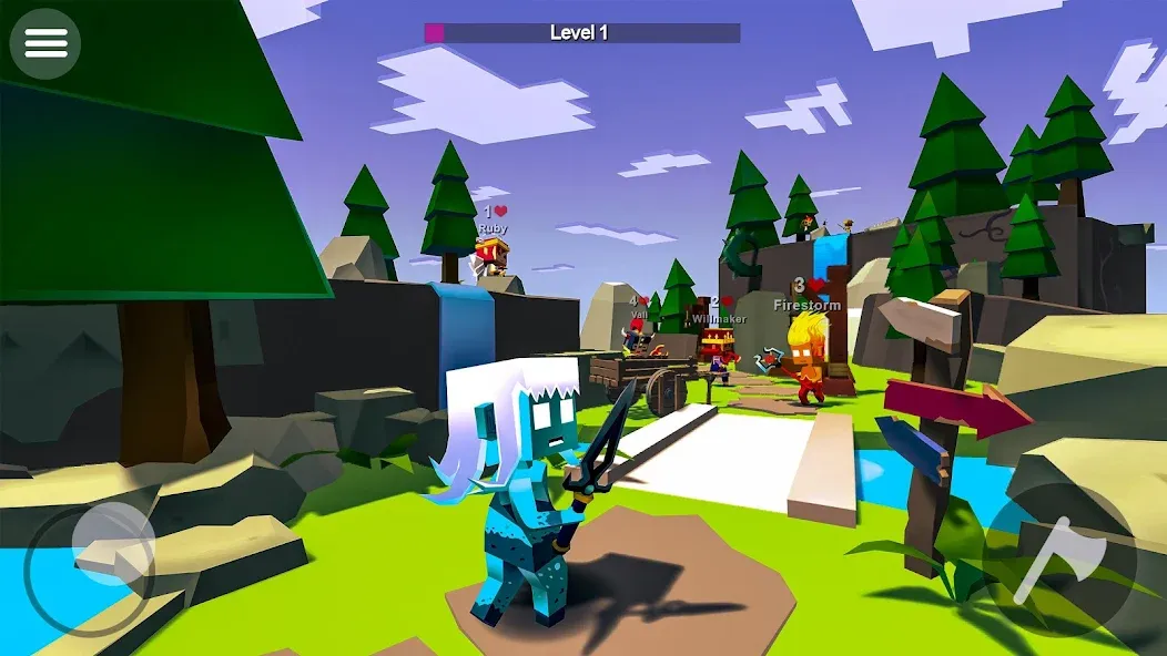 AXES.io  [МОД Бесконечные деньги] Screenshot 3