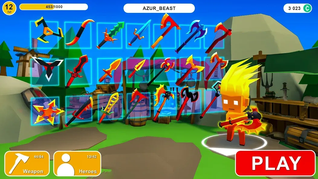 AXES.io  [МОД Бесконечные деньги] Screenshot 4