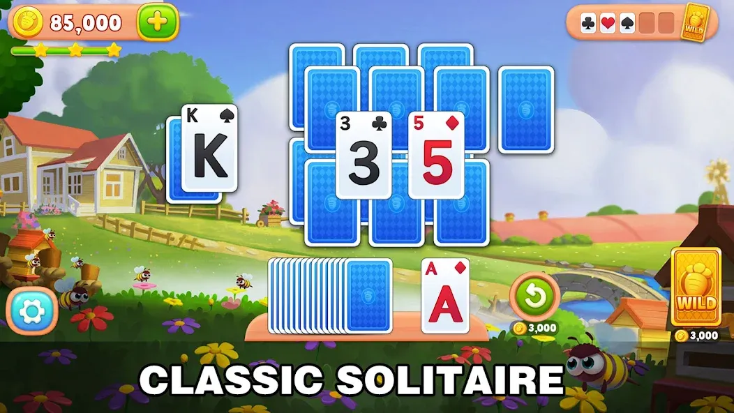 Solitaire Farm: Card Games (Соляр Фарм)  [МОД Бесконечные деньги] Screenshot 1