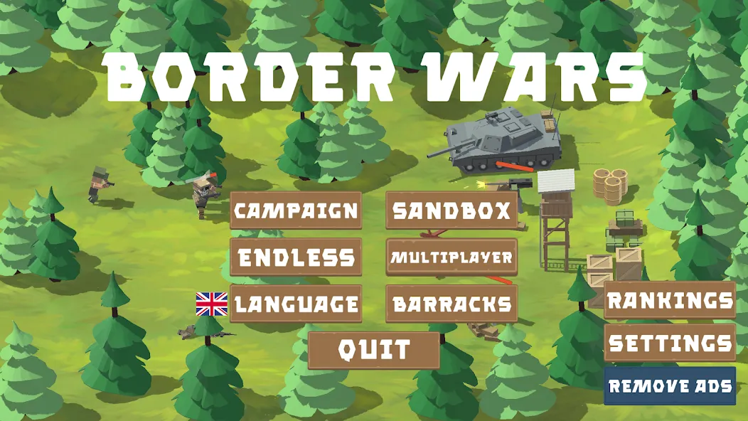 Border Wars: Army Simulator  [МОД Бесконечные деньги] Screenshot 1