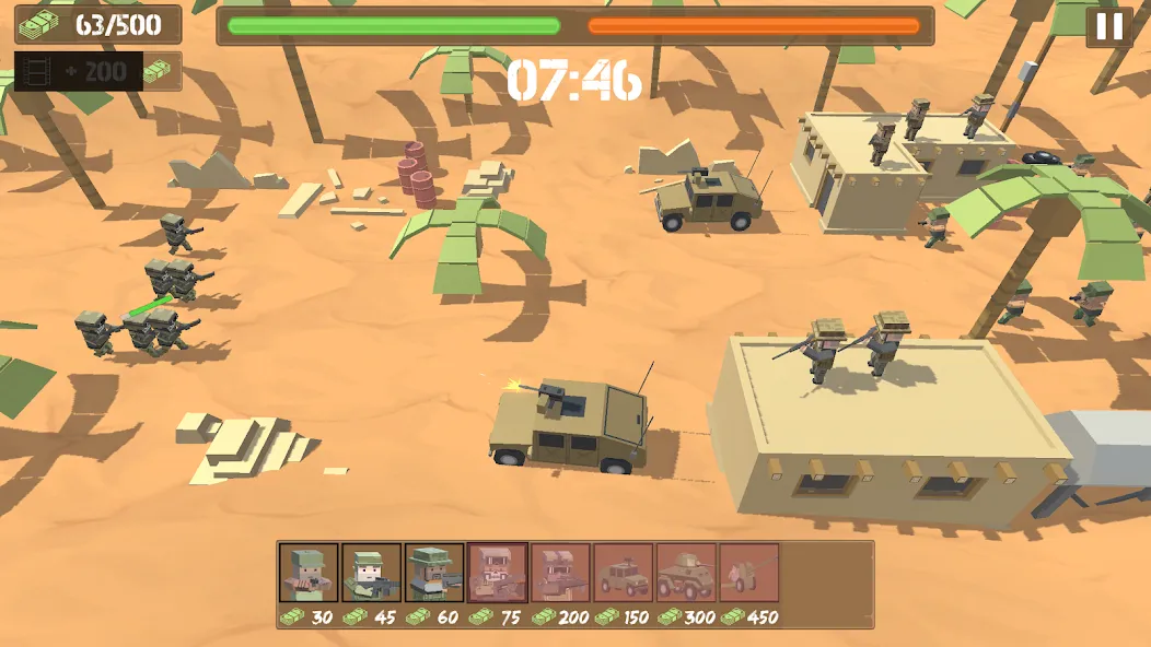 Border Wars: Army Simulator  [МОД Бесконечные деньги] Screenshot 4