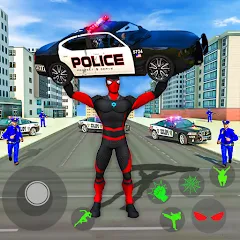 Взломанная Spider Miami Rope Hero Ninja  [МОД Все открыто] - стабильная версия apk на Андроид