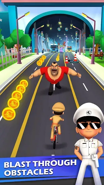 Little Singham Cycle Race (Литл Сингам Велосипедная Гонка)  [МОД Unlocked] Screenshot 3