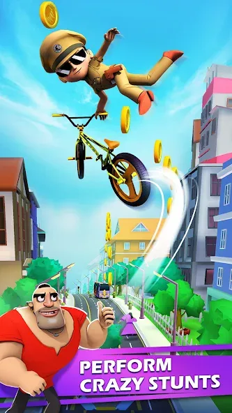 Little Singham Cycle Race (Литл Сингам Велосипедная Гонка)  [МОД Unlocked] Screenshot 4