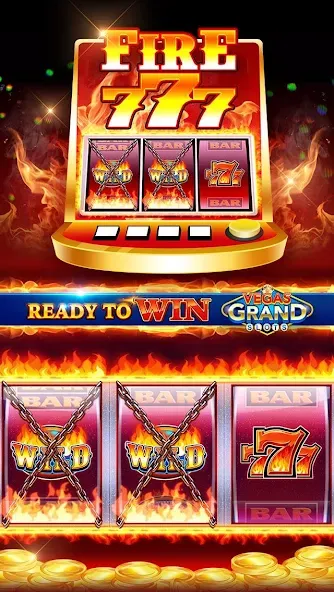 Vegas Grand Slots:Casino Games (Вегас Гранд Слоты)  [МОД Бесконечные монеты] Screenshot 3