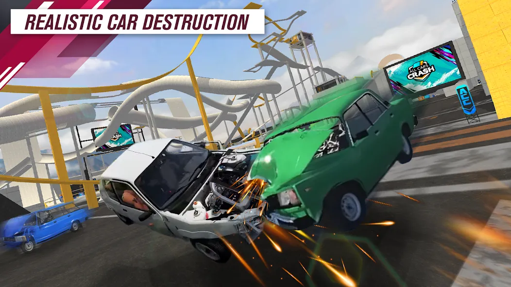 All Cars Crash (Олл Карс Краш)  [МОД Menu] Screenshot 2