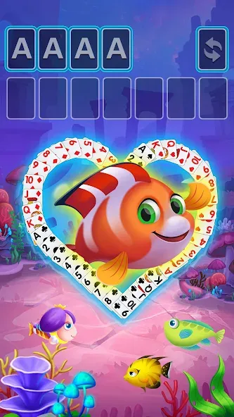 Solitaire Fish Klondike Card (Солитер Карточная игра Клондайк Фиш)  [МОД Много монет] Screenshot 4