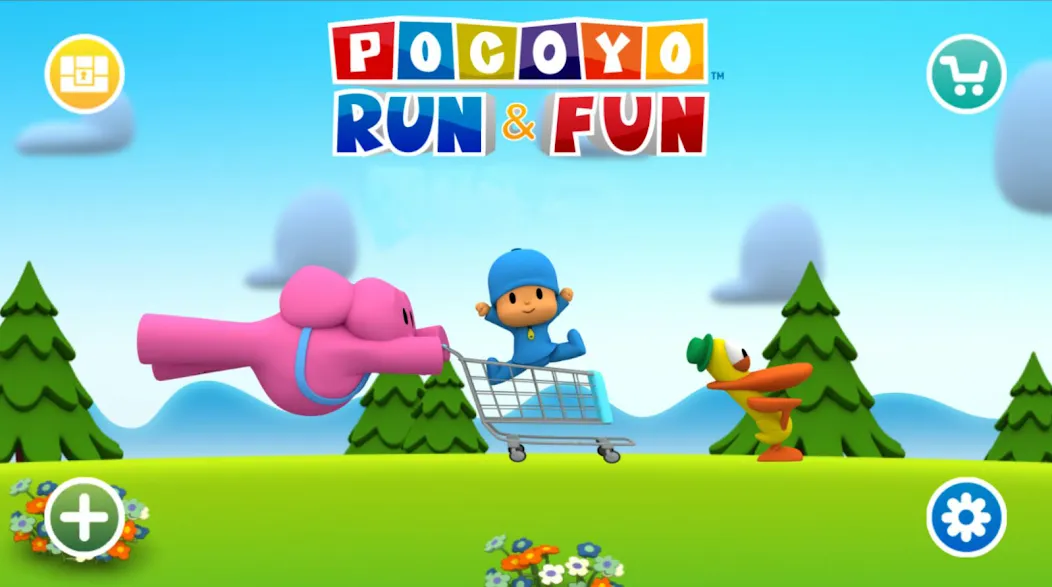 Pocoyo Run & Fun: Cartoon Jump  [МОД Бесконечные деньги] Screenshot 1