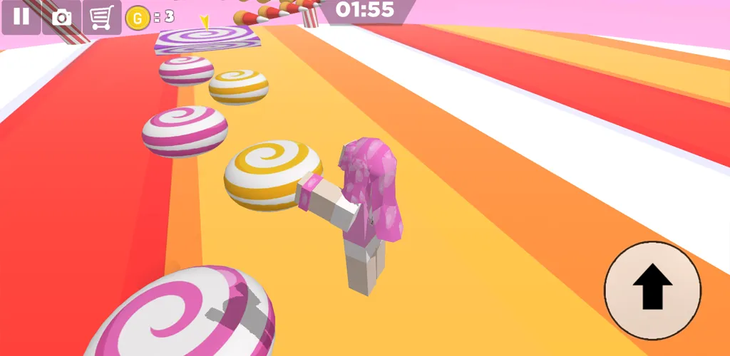 Candy Parkour Sweet girl (Кенди Паркур Свит грл)  [МОД Menu] Screenshot 3