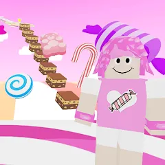 Взломанная Candy Parkour Sweet girl (Кенди Паркур Свит грл)  [МОД Menu] - стабильная версия apk на Андроид