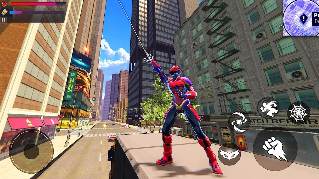 Spider Hero:Super City Hero (пайдер Хиро)  [МОД Unlocked] Screenshot 2