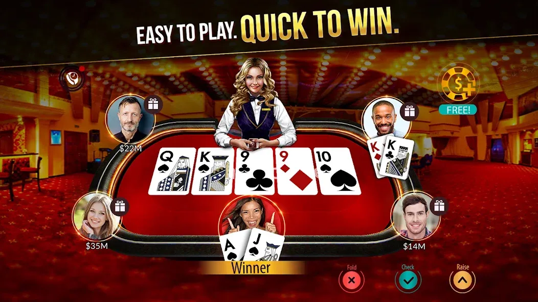 Zynga Poker ™ – Texas Holdem (Зинга Покер)  [МОД Все открыто] Screenshot 1