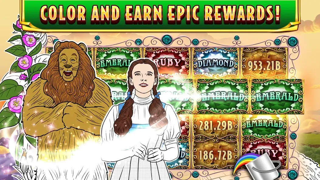 Wizard of Oz Slots Games (Волшебник из страны Оз игровой автомат)  [МОД Бесконечные деньги] Screenshot 5