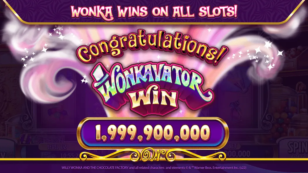 Willy Wonka Vegas Casino Slots (Вилли Вонка Вегас Казино Слоты)  [МОД Unlimited Money] Screenshot 1