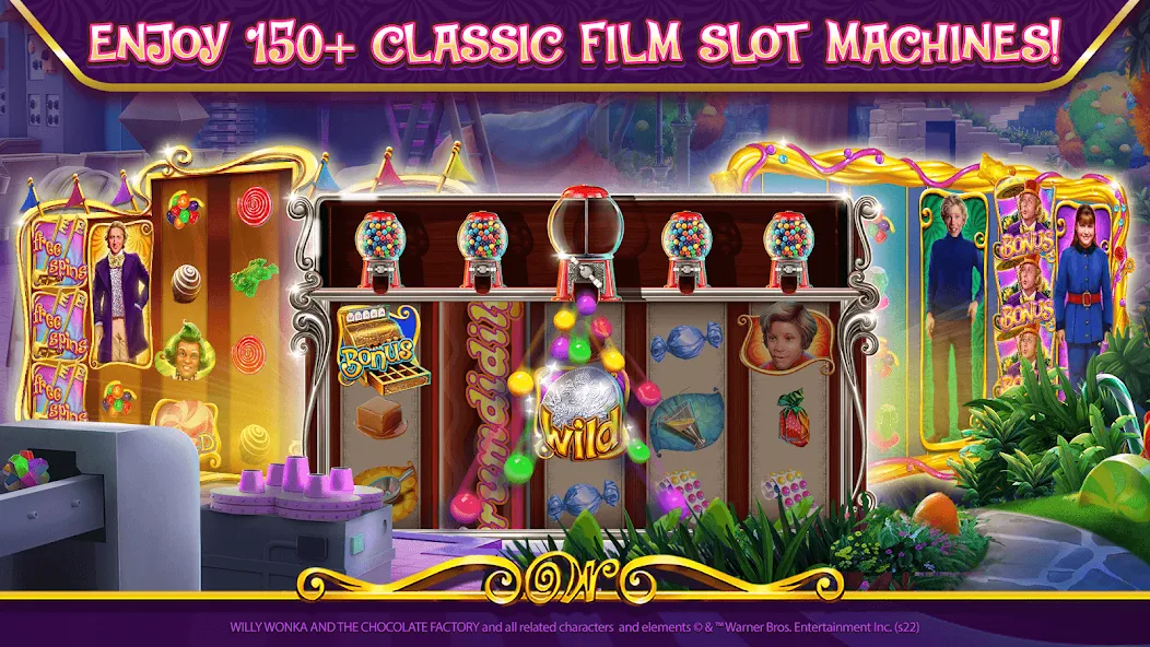 Willy Wonka Vegas Casino Slots (Вилли Вонка Вегас Казино Слоты)  [МОД Unlimited Money] Screenshot 3