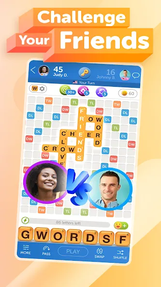 Words With Friends 2 Word Game (Вордс вит Френдс 2 Классик)  [МОД Много монет] Screenshot 2