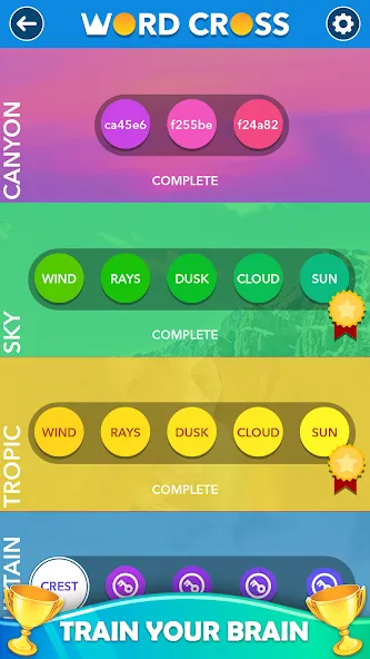 Word Cross: Offline Word Games  [МОД Menu] Screenshot 4