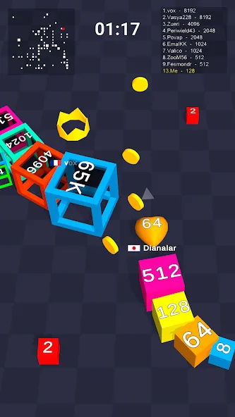 Cube Arena 2048: Merge Numbers  [МОД Много монет] Screenshot 5