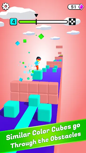 Block Surfer (Блок Серфер)  [МОД Много монет] Screenshot 2