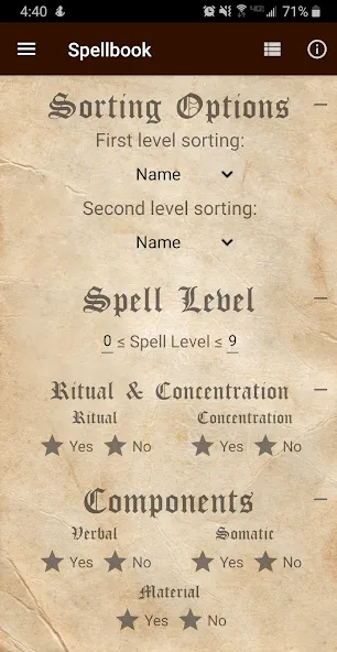 D&D Spellbook 5e  [МОД Unlocked] Screenshot 2