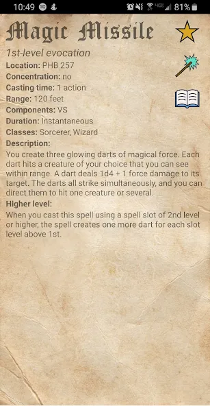 D&D Spellbook 5e  [МОД Unlocked] Screenshot 4