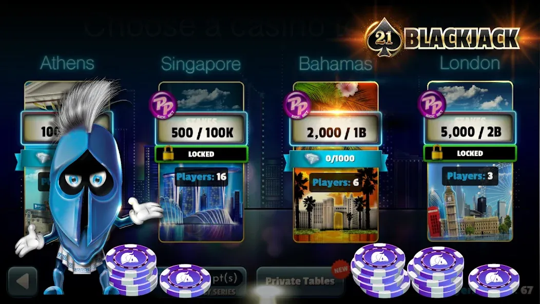 BlackJack 21 - Online Casino  [МОД Menu] Screenshot 2