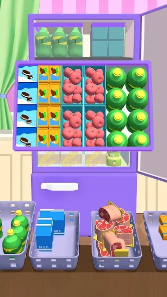 Fill Up Fridge：Organizing Game  [МОД Бесконечные деньги] Screenshot 4