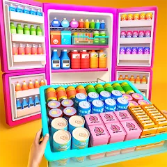 Взлом Fill Up Fridge：Organizing Game  [МОД Бесконечные деньги] - стабильная версия apk на Андроид