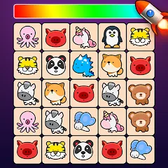 Скачать взлом Match Animal - Match Game (Матч Зверь Матч Игра)  [МОД Все открыто] - полная версия apk на Андроид