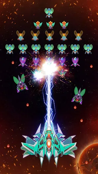 Galaxy Attack - Alien Shooter (Гэлэкси аттак)  [МОД Много монет] Screenshot 1