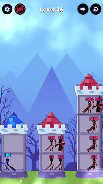 Hero Castle War: Tower Attack (Хиро Касл Вар)  [МОД Бесконечные деньги] Screenshot 4