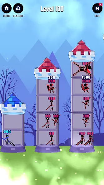 Hero Castle War: Tower Attack (Хиро Касл Вар)  [МОД Бесконечные деньги] Screenshot 5