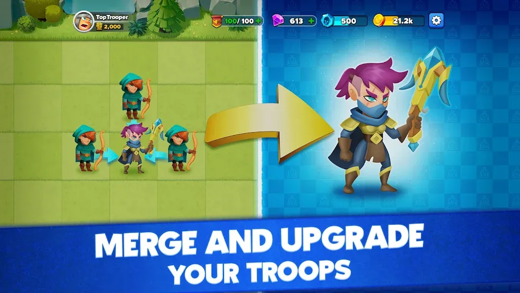 Top Troops: Adventure RPG (Топ Трупс)  [МОД Unlocked] Screenshot 1