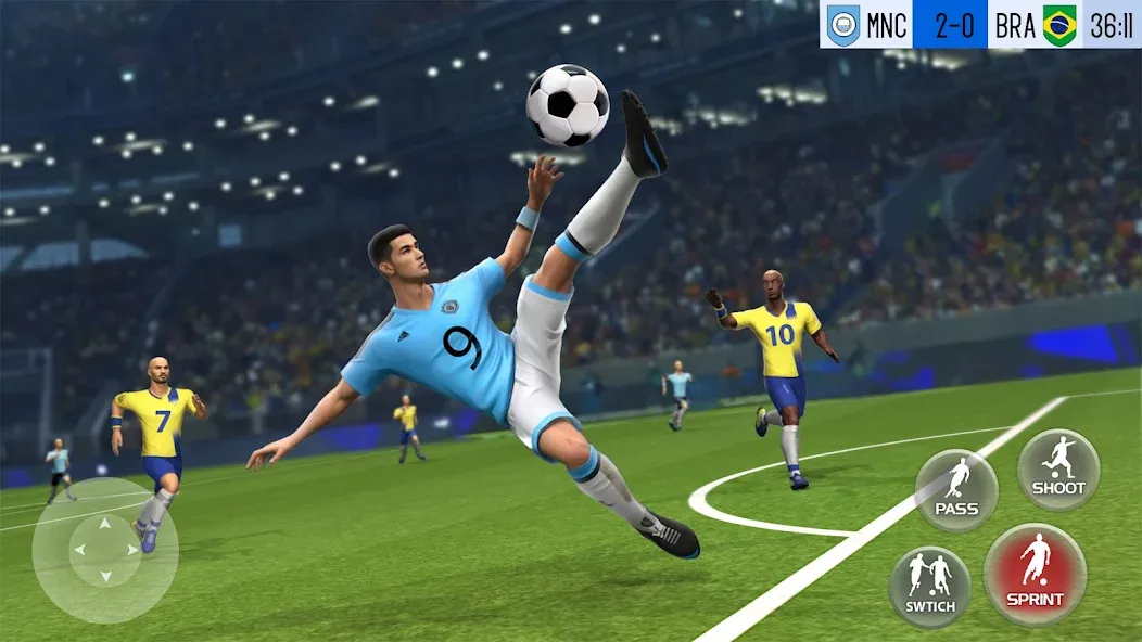 Play Football: Soccer Games (тар Футбол 23)  [МОД Много денег] Screenshot 1