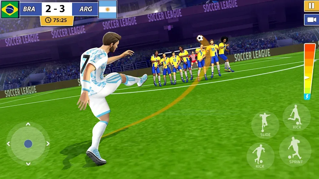 Soccer Star: Soccer Kicks Game (окер Стар)  [МОД Много монет] Screenshot 3