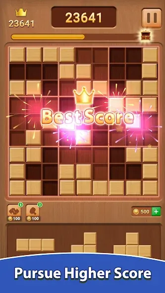 Wood Block Puzzle (Вуд Блок Пазл)  [МОД Unlocked] Screenshot 3