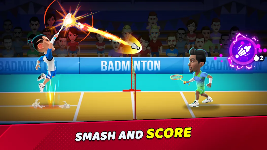 Badminton Clash 3D (Бадминтон Клаш 3D)  [МОД Бесконечные монеты] Screenshot 1