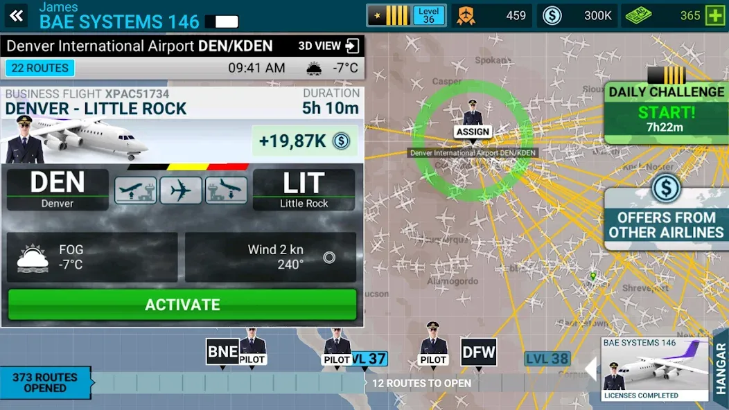 Airline Commander: Flight Game (ЭЙРЛАЙН КОМАНДЕР)  [МОД Menu] Screenshot 3