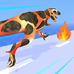 Взломанная Dino Evolution Run 3D (Дино Эволюция Ран 3Д)  [МОД Menu] - стабильная версия apk на Андроид