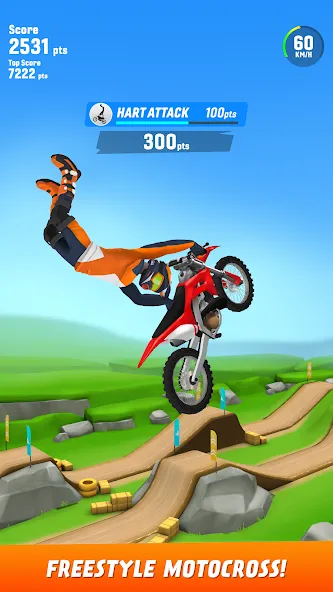 Max Air Motocross (Макс Эйр Мотокросс)  [МОД Unlocked] Screenshot 1